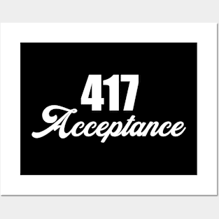 417 acceptance Funny Sarcastic Gift Idea colored Vintage Posters and Art